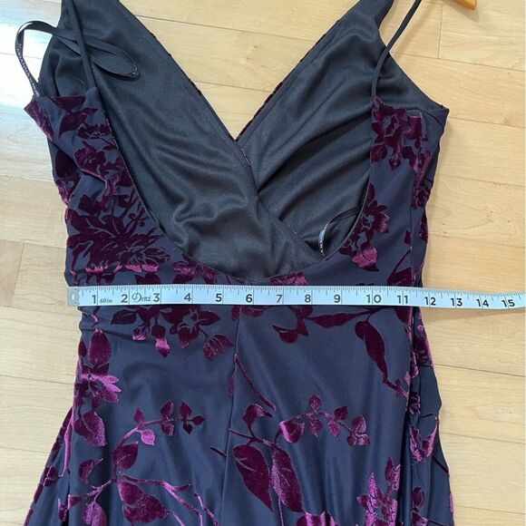 Arianna By Rachel Kaye Vintage Velvet Floral Fairy Whimsigoth Grunge 90s Dress - Picture 11 of 15